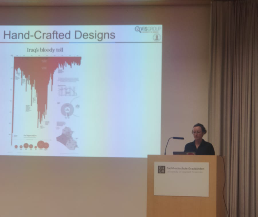 Laura Garrison presents full paper Content-Driven Layout for Visualization Design